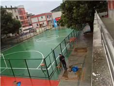 賀州鐘山小學硅pu塑膠球場