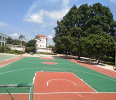 南寧市硅PU籃球場施工