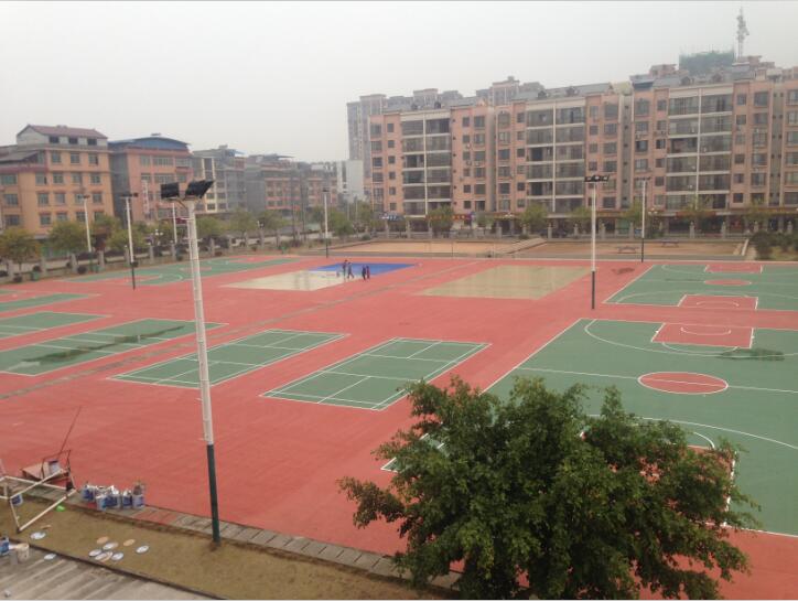 融安縣體育廣場(chǎng)硅pu膠球場(chǎng)案例 融安縣體育廣場(chǎng)硅pu膠球場(chǎng)案例