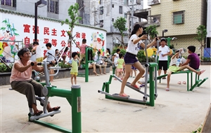  海口市民健身火起來