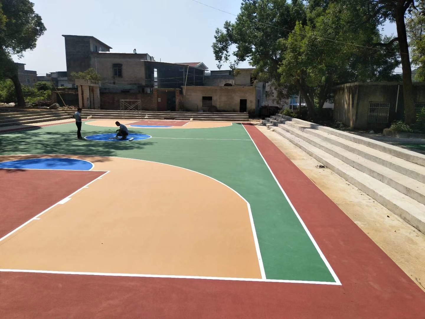 硅pu塑膠籃球場(chǎng)特點(diǎn)